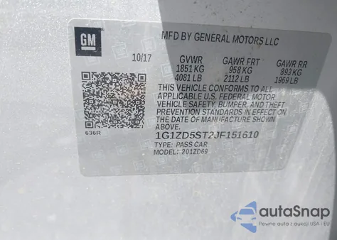 2018 Chevrolet Malibu Lt from USA, damaged, VIN 1G1ZD5ST2JF151610